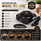 ✨HOT SELL 50% Off TODAY✨LIMITED OFFER 🔥HeatPro Portable Electric Hot Plate | Fast Heating Single Burner Electric Stove
