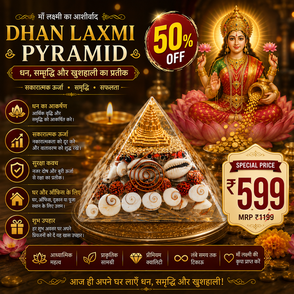 ✨HOT SELL 50% Off TODAY✨LIMITED OFFER🔥| Dhan Laxmi Pyramid (Positive Energy Amplification)